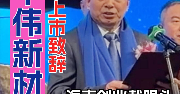 A股市值较4年前缩水一半 中伟新材董事长邓伟明：推进发展全球化战略
