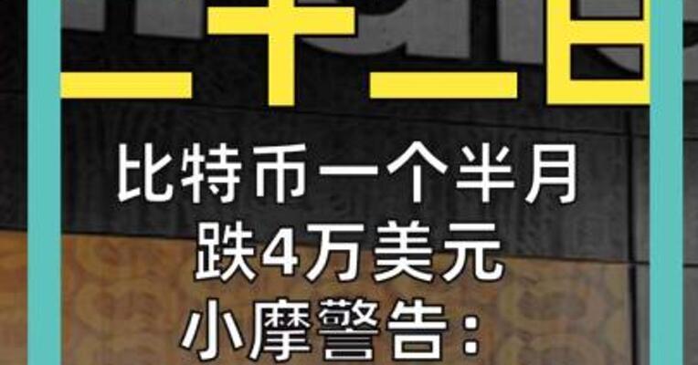 比特币一个半月跌4万美元 小摩警告： 全球最大持币企业 恐遭MSCI剔除