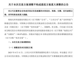这家A股公司，宣布重大资产重组！
