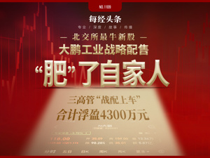 大鹏工业战略配售“肥”了自家人！认购价9元，上市首日涨到118元，实控人和亲哥哥凭配售一天浮盈2492万元