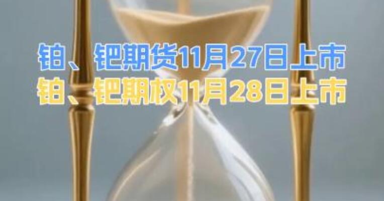 铂、钯期货11月27日上市铂、钯期权11月28日上市