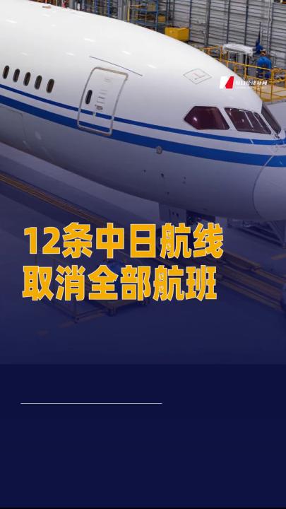 12條中日航線取消全部航班