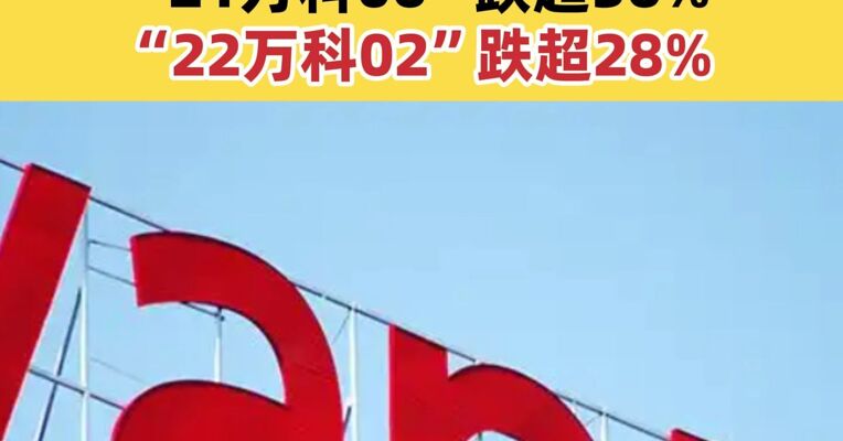 万科债盘初大跌  “21万科02”跌超41% “21万科06”跌超36% “22万科02”跌超28%