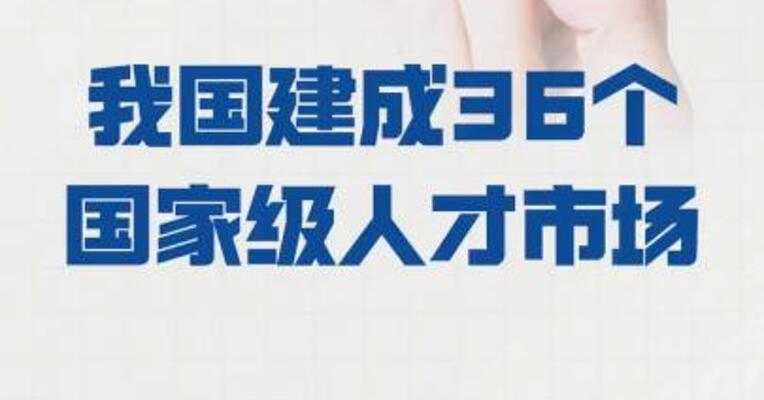 我国 建成36个国家级人才市场