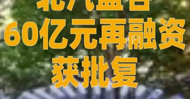 北汽蓝谷60亿元再融资 获批复