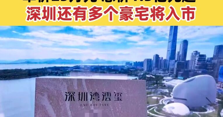 深圳一新盘日销130亿元 单价25万元，总价1.3亿元起！深圳还有多个豪宅将入市