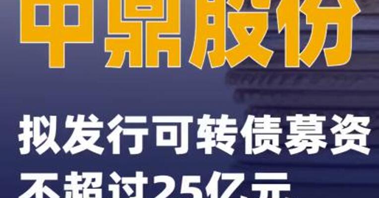 中鼎股份：拟发行可转债募资不超过25亿元