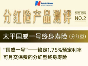 分红险产品研究专题②“国威一号”——锁定1.75%预定利率，可月交保费的分红型终身寿险