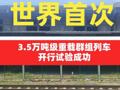 3.5萬噸級重載群組列車開行試驗成功