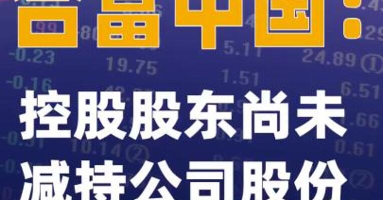 合富中国：控股股东尚未减持公司股份