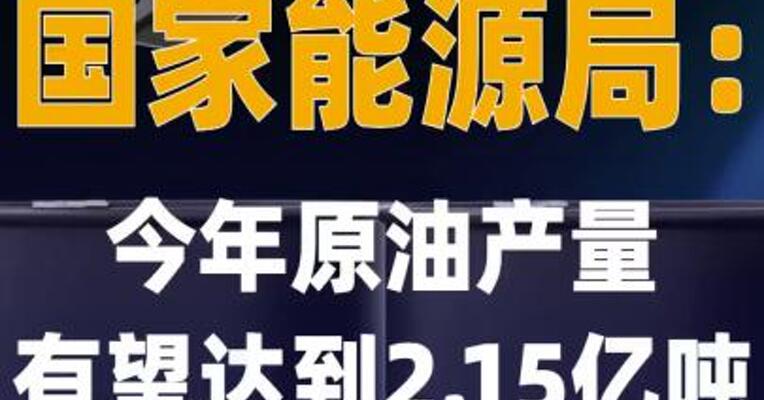 国家能源局：今年原油产量 有望达到2.15亿吨