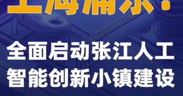 上海浦东：全面启动张江人工智能创新小镇建设