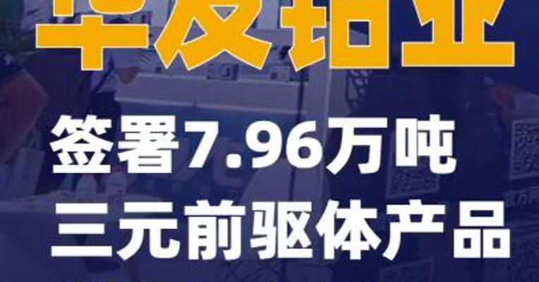 华友钴业：签署7.96万吨三元前驱体产品供应备忘录