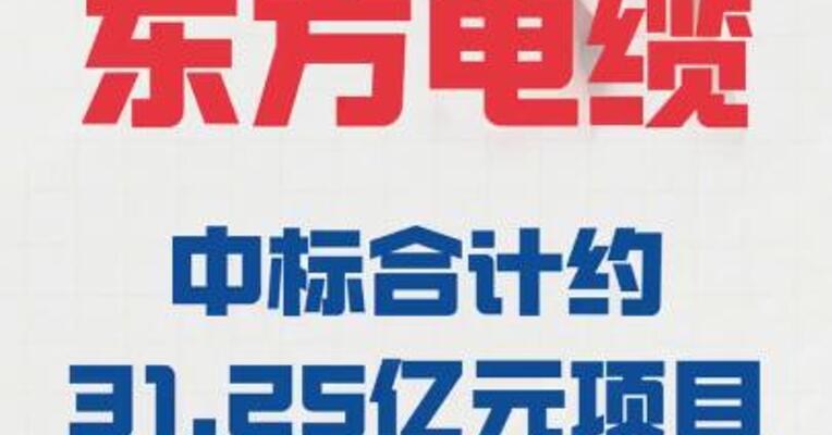 东方电缆： 中标合计约31.25亿元项目