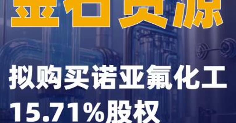 金石资源：拟购买诺亚氟化工15.71%股权
