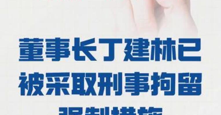 浙金中心董事长丁建林 已被采取刑事拘留强制措施