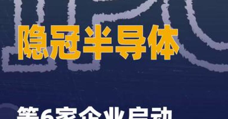 隐冠半导体等6家企业启动 IPO辅导