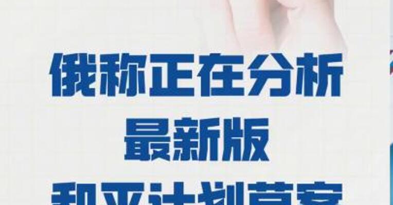 俄称正在分析 最新版和平计划草案