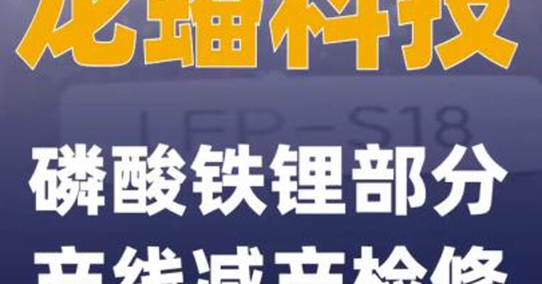 龙蟠科技：磷酸铁锂部分产线减产检修