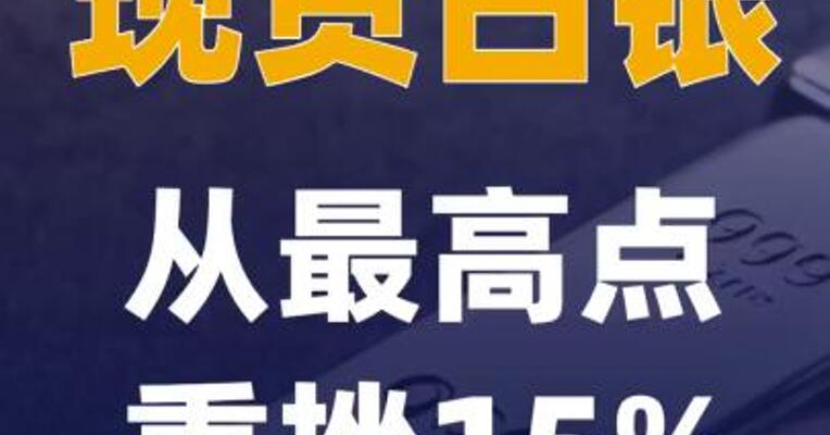 现货白银从最高点重挫15%