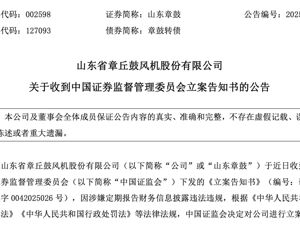 002598，被证监会立案！