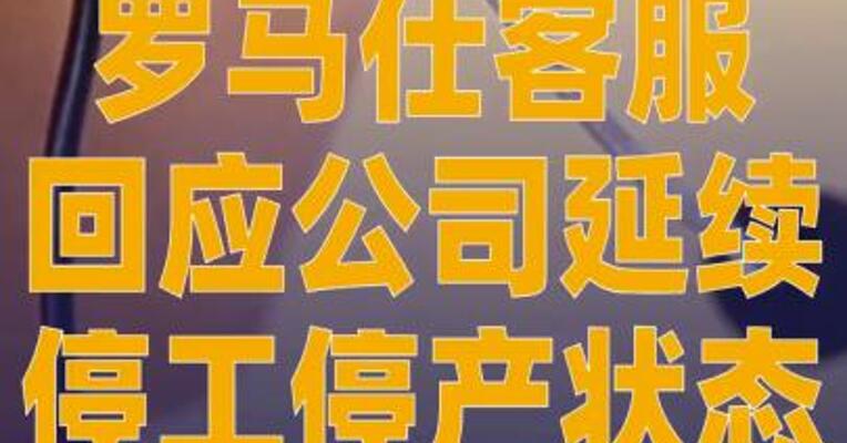 罗马仕客服回应公司延续 停工停产状态