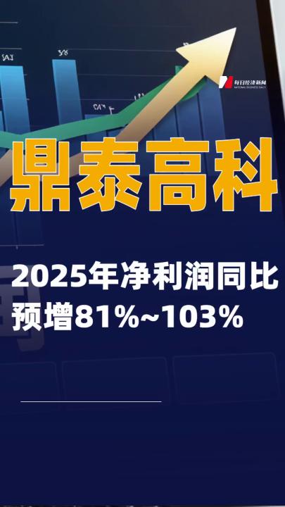 鼎泰高科：2025年凈利潤同比預(yù)增81%~103%