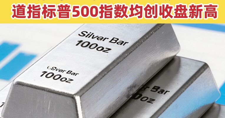 国际银价突破80美元关口 报每盎司81.039美元 道指标普500指数均创收盘新高