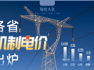 20余省份机制电价揭晓！上海比山东高84%，浙江比辽宁高31%⋯⋯专家：企业用电成本仍有下降空间