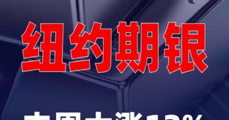 纽约期银本周大涨12%