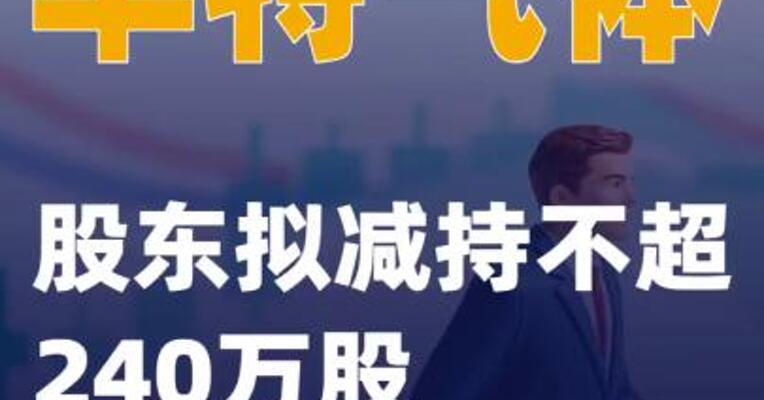 华特气体：股东拟减持不超240万股