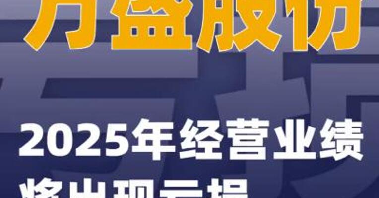 万盛股份：2025年经营业绩将出现亏损
