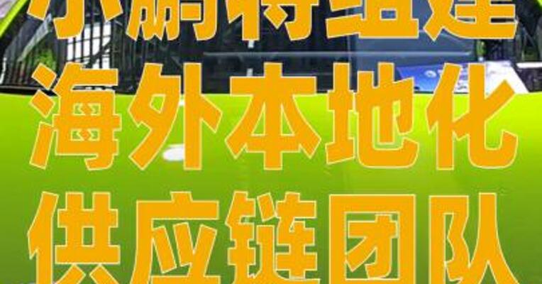 小鹏将组建海外本地化供应链团队