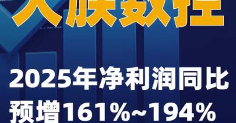 大族数控：2025年净利润同比预增161%~194%