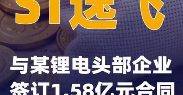ST逸飞：与某锂电头部企业签订1.58亿元合同