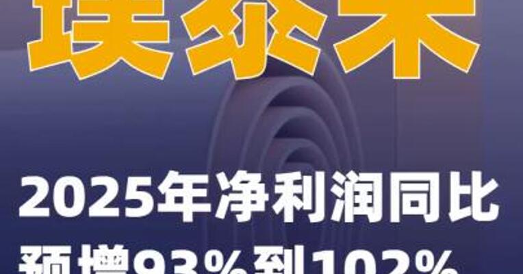 璞泰来：2025年净利润同比预增93%到102%