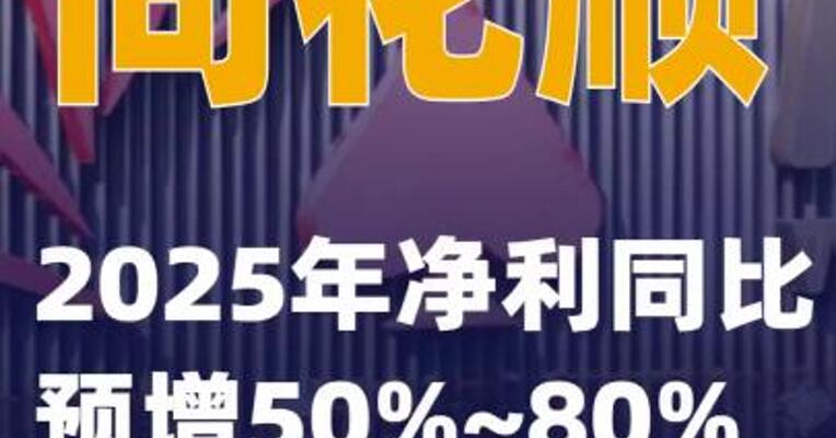 同花顺：2025年净利同比预增50%~80%