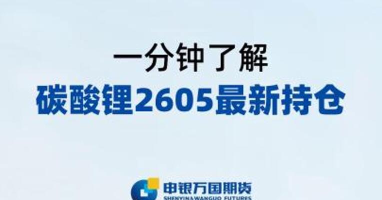 一分钟了解碳酸锂2605最新持仓