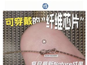 我国科学家成功研制“纤维芯片”！可助力脑机接口等领域的变革发展