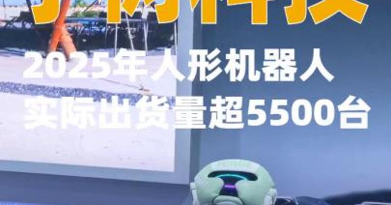 宇树科技：2025年人形机器人实际出货量超5500台