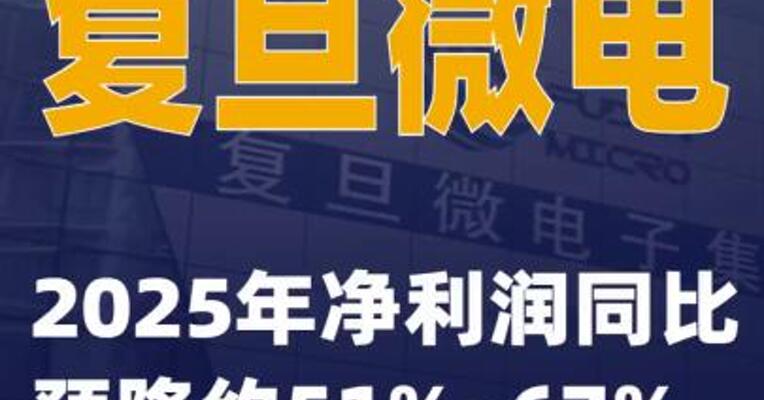 复旦微电：2025年净利润同比预降约51%~67%
