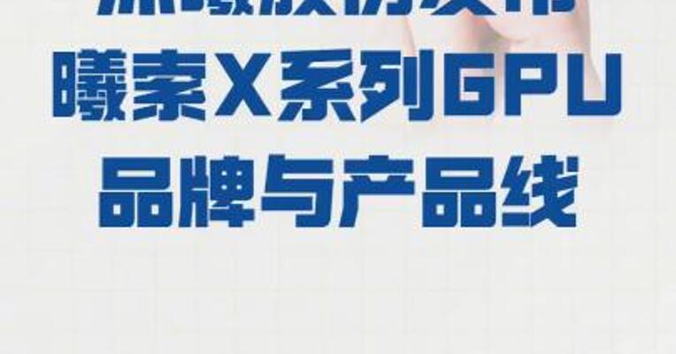 沐曦股份发布 曦索X系列GPU品牌与产品线