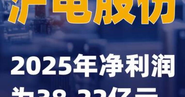 沪电股份：2025年净利润为38.22亿元
