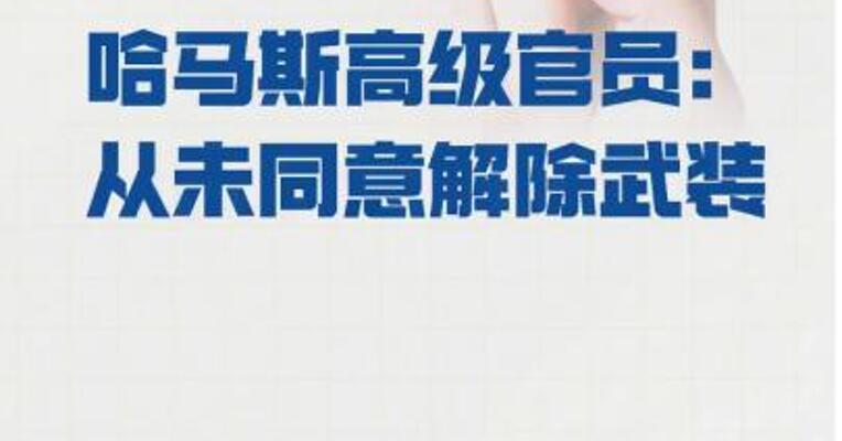 哈马斯高级官员： 从未同意解除武装