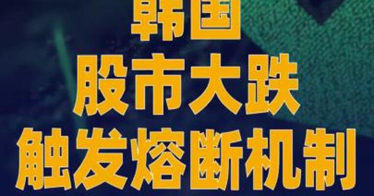 韩国股市大跌触发熔断机制