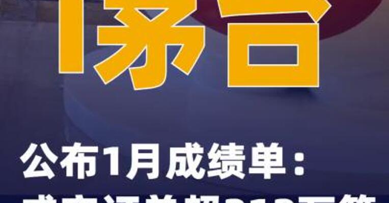 i茅台公布1月成绩单：成交订单超212万笔