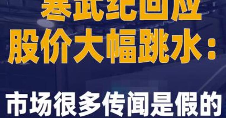 寒武纪回应股价大幅跳水： 市场很多传闻都是假的