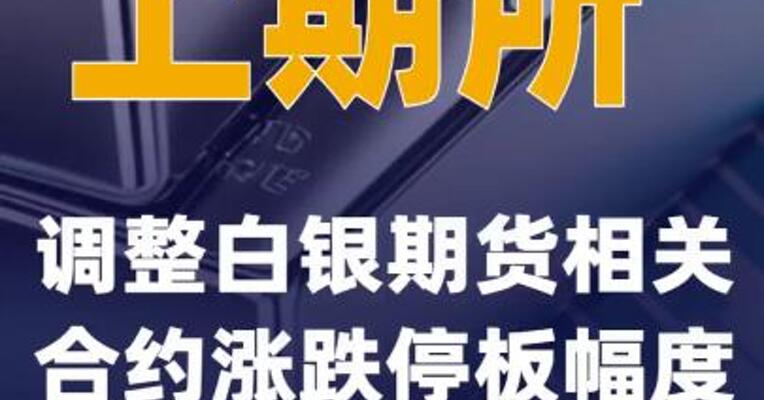上期所：调整白银期货相关合约涨跌停板幅度