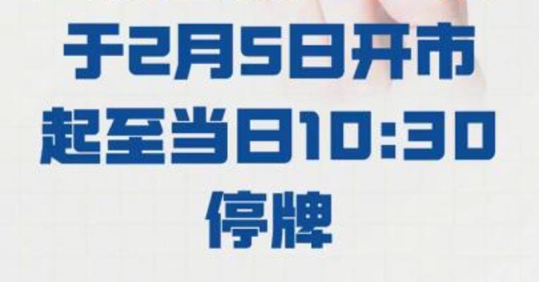 国投白银LOF 将于2月5日开市起 至当日10:30停牌
