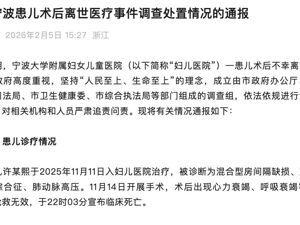 最新！宁波通报小洛熙事件调查结果